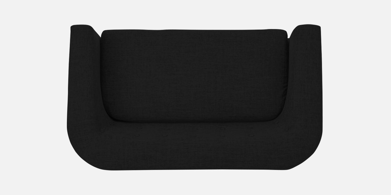 Casper Fabric 2 Seater Sofa in Zed Black Colour