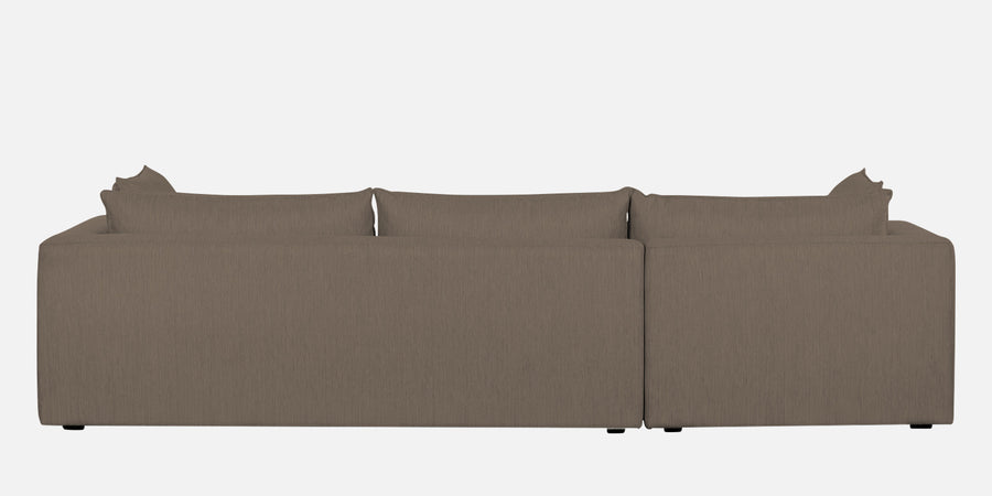 Ziggy Fabric Lhs Sectional Sofa 3 Lounger In Hazel Beige Colour - Febonic Living