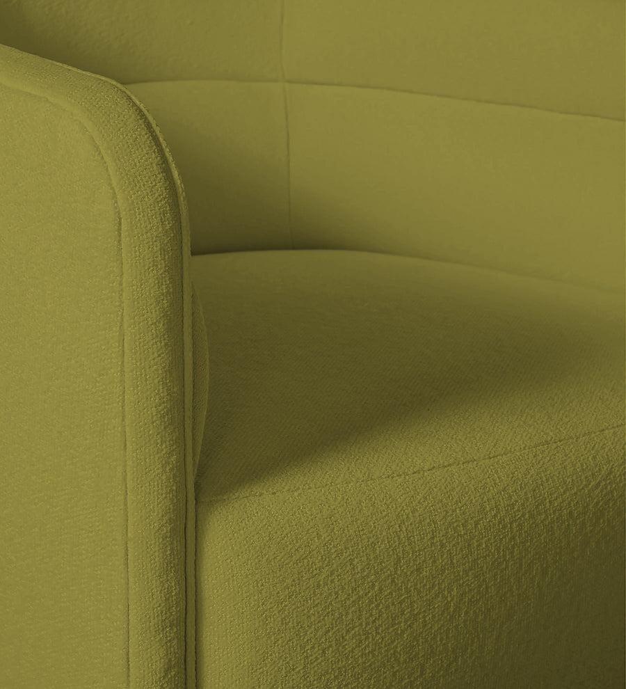 Ria Fabric Swivel Chair In Kelly Green Colour - Febonic Living