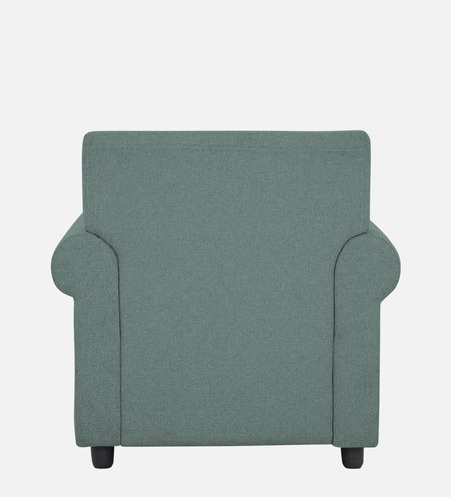 Ribby Fabric 1 Seater Sofa In Suka Blue Colour - Febonic Living