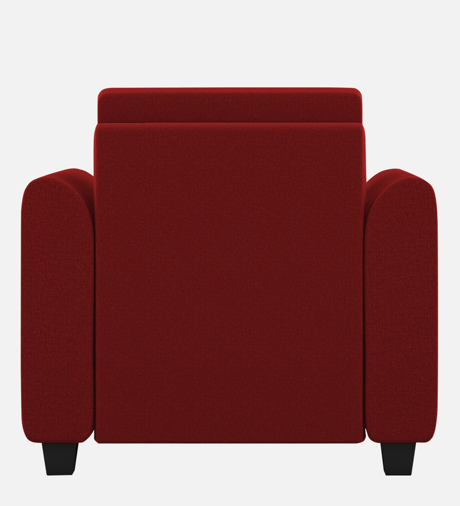 Cosmic Fabric 1 Seater Sofa In Blood Maroon Colour - Febonic Living