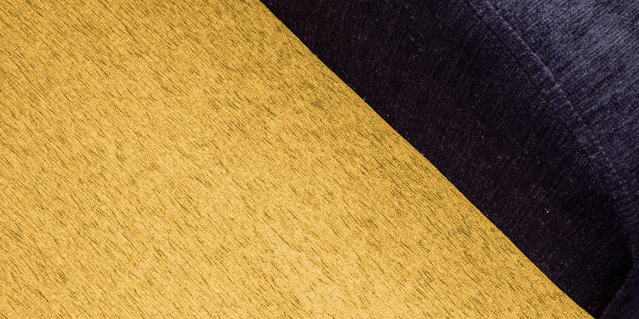 Alex Fabric 2 Seater Sofa In Bold Yellow Colour - Febonic Living