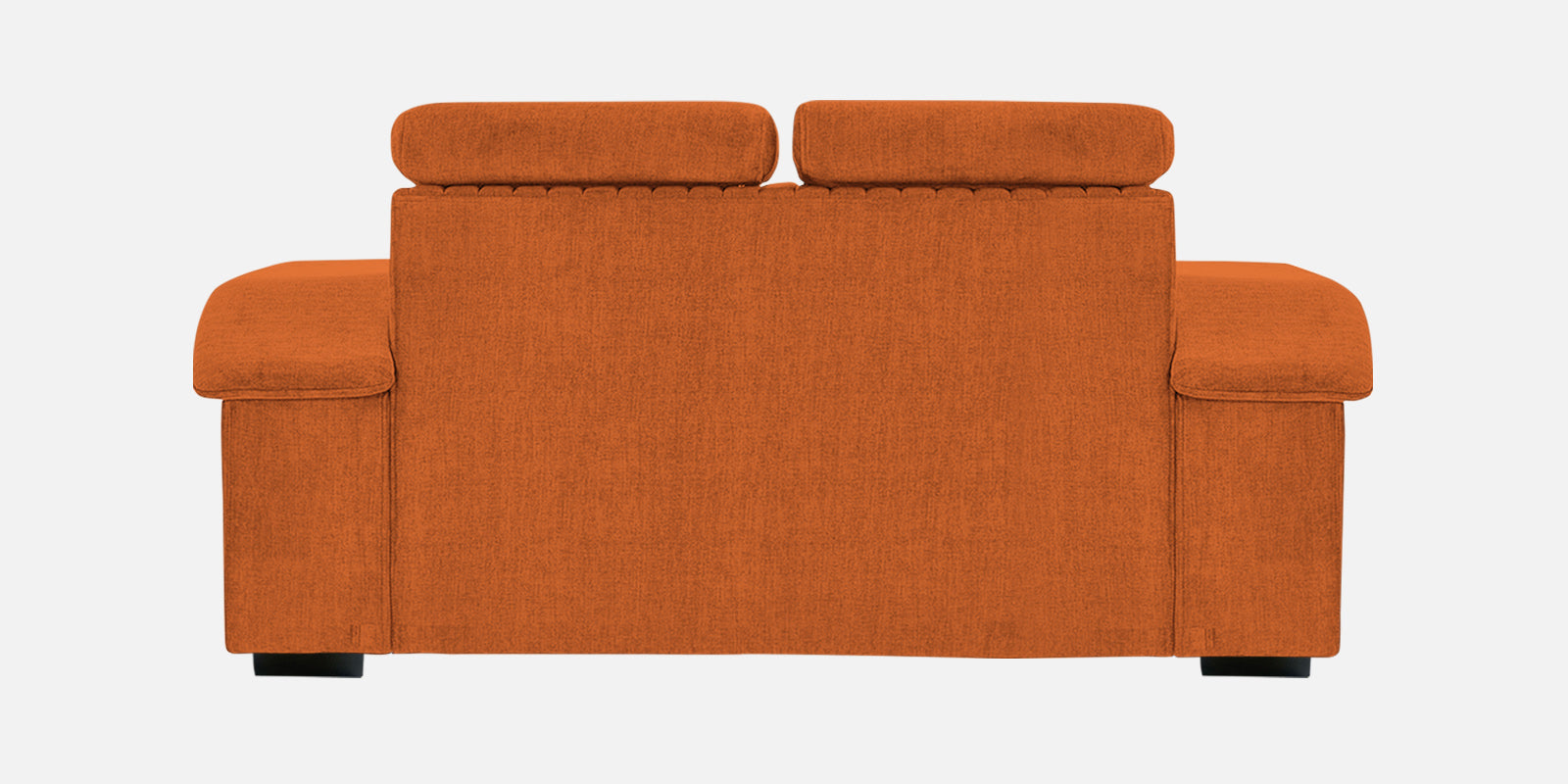 Draco Fabric 2 Seater Sofa In Vivid Orange Colour