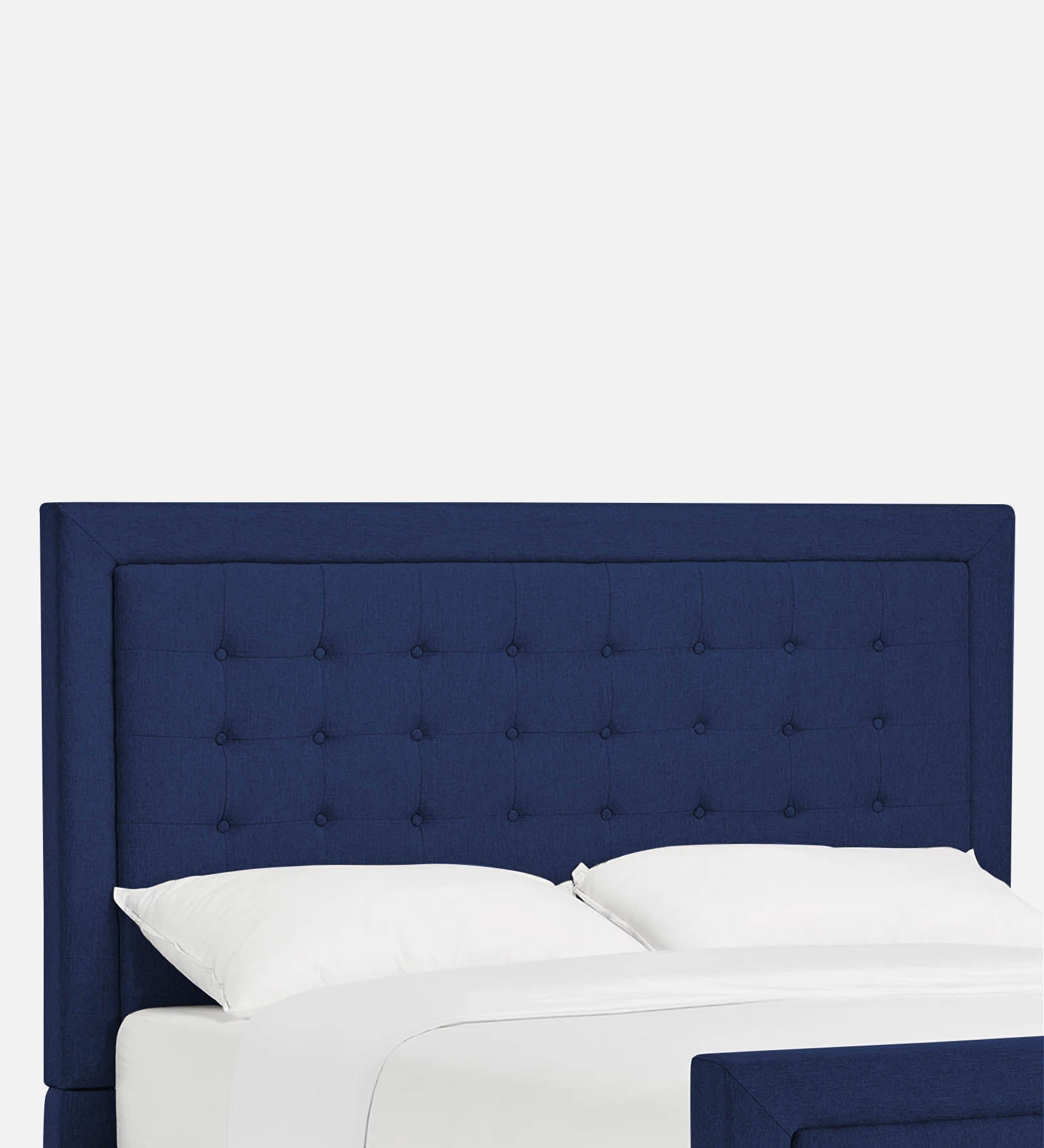 Kaster Fabric Queen Size Bed In Royal Blue Colour