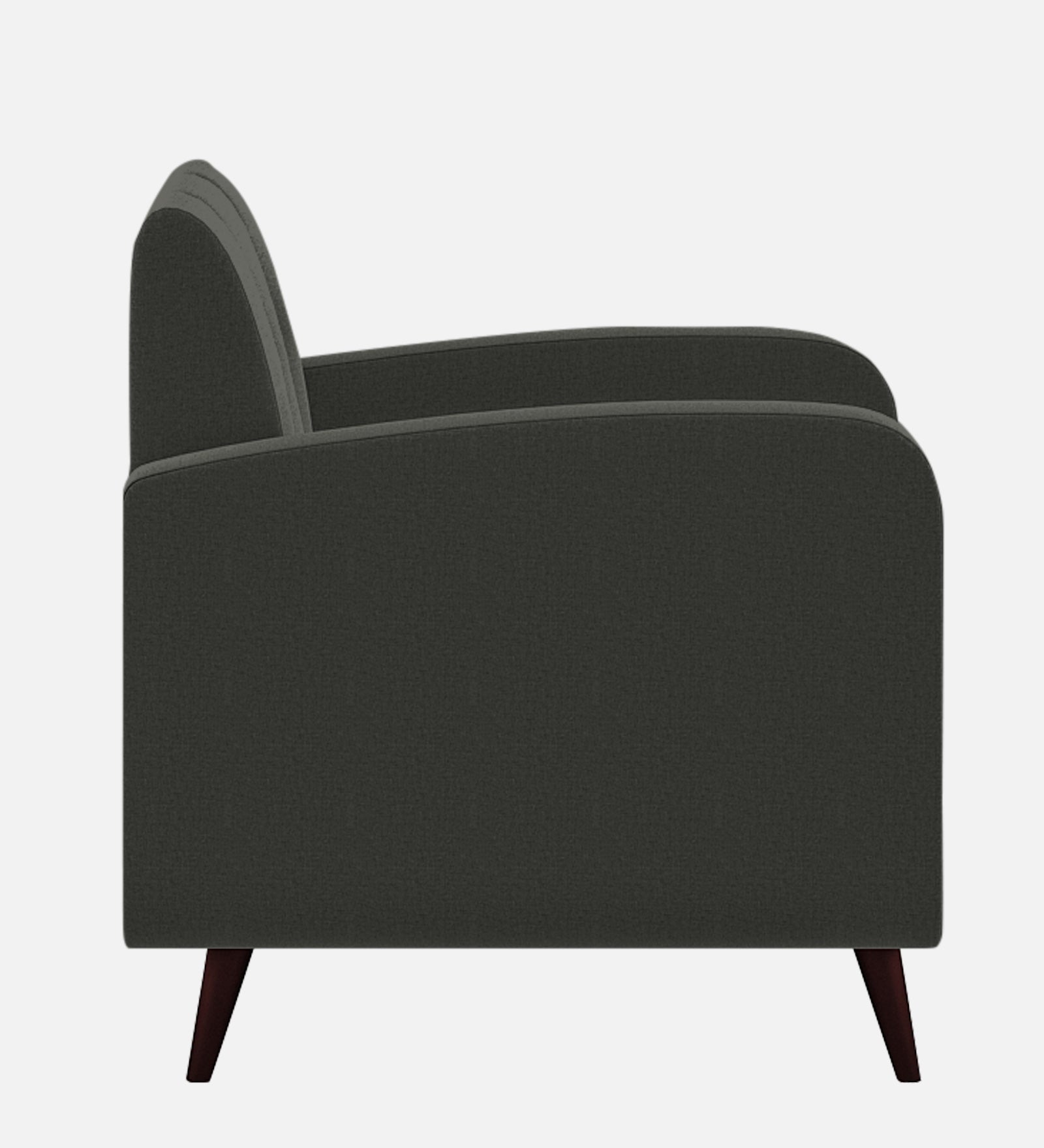 Wiki Velvet 1 Seater Sofa In  Hory Grey Colour - Febonic Living