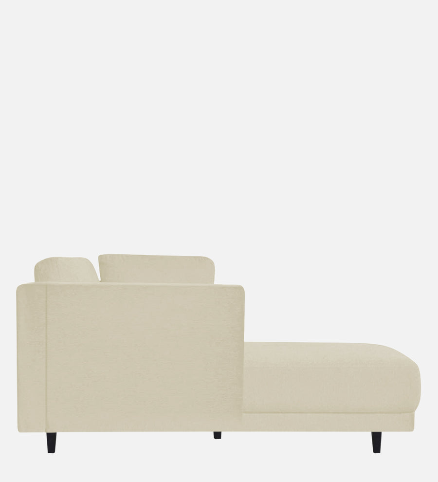 Jonze Velvet Lhs Chaise Lounger In Warm White Colour - Febonic Living