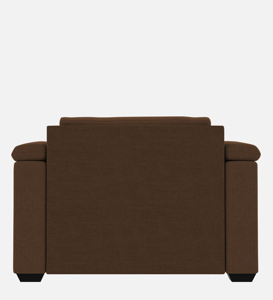 Andres Fabric 1 Seater Sofa In Chestnut Brown Colour - Febonic Living