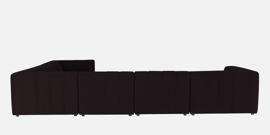 Damo Fabric Rhs 8 Seater Corner Sofa In Cara Brown Colour - Febonic Living