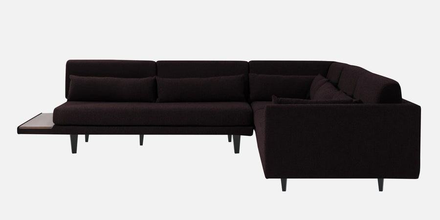 Malta Fabric 6 Seater Rhs Corner Sofa In Cara Brown Colour - Febonic Living