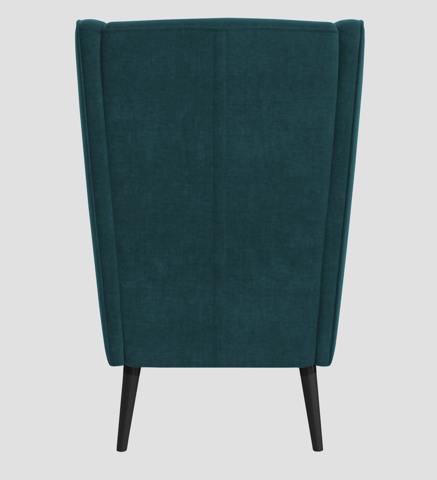 Niya Velvet Wing Chair In Arabian Green Colour - Febonic Living