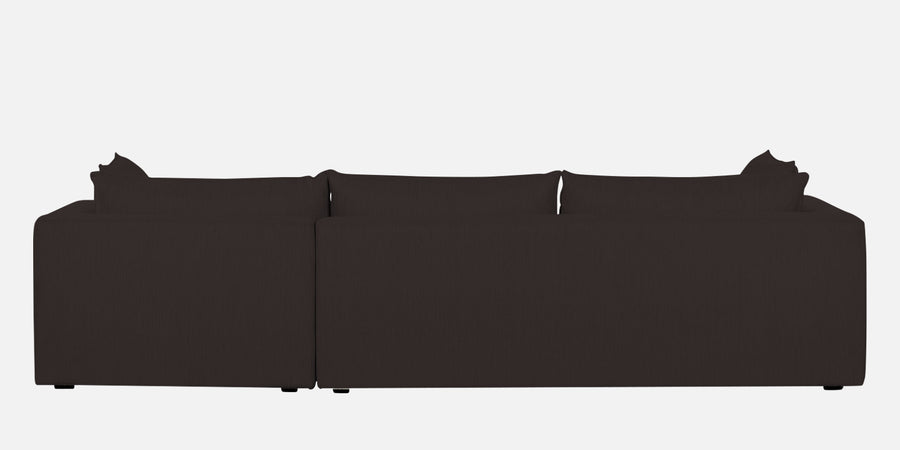 Ziggy Fabric Rhs Sectional Sofa 3 Lounger In Pebble Brown Colour - Febonic Living