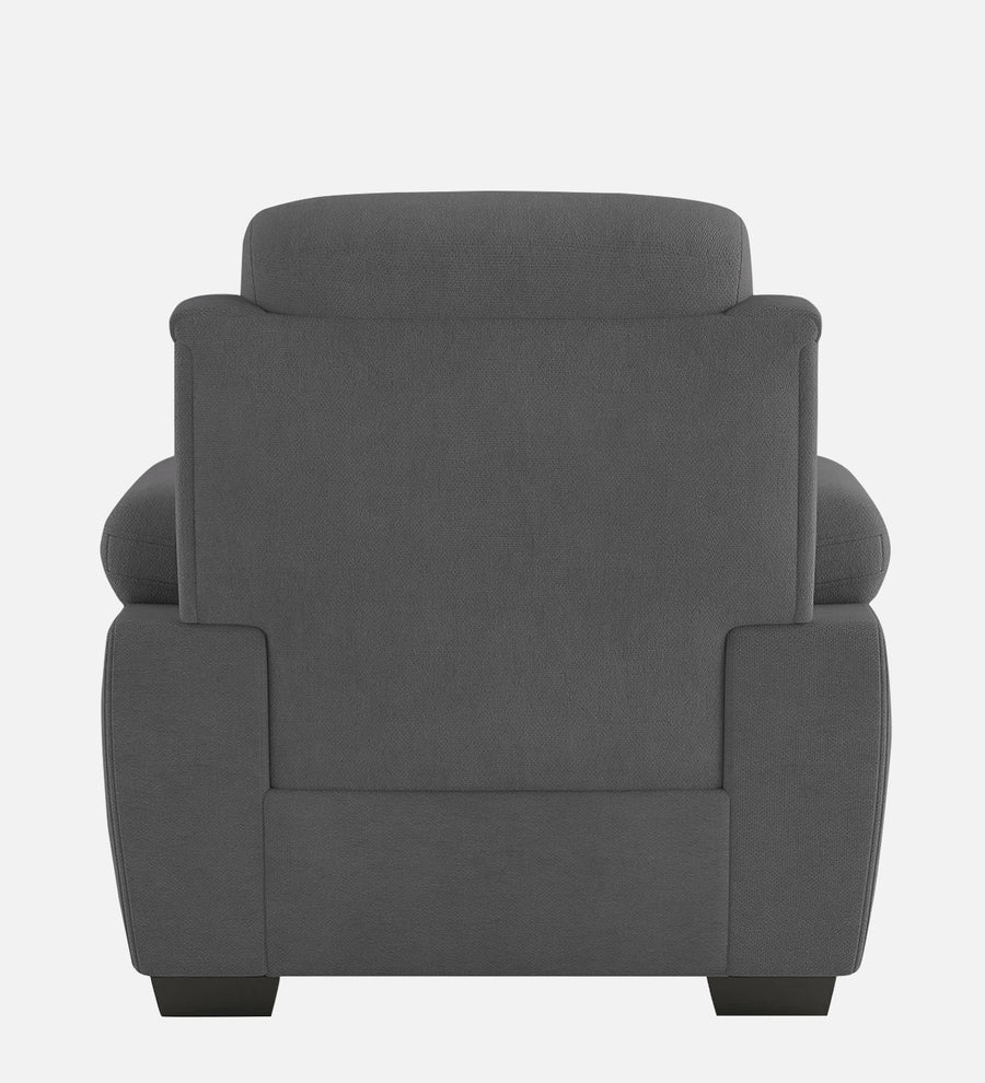 Cantaberry Velvet 1 Seater Sofa In Davy Grey Colour - Febonic Living