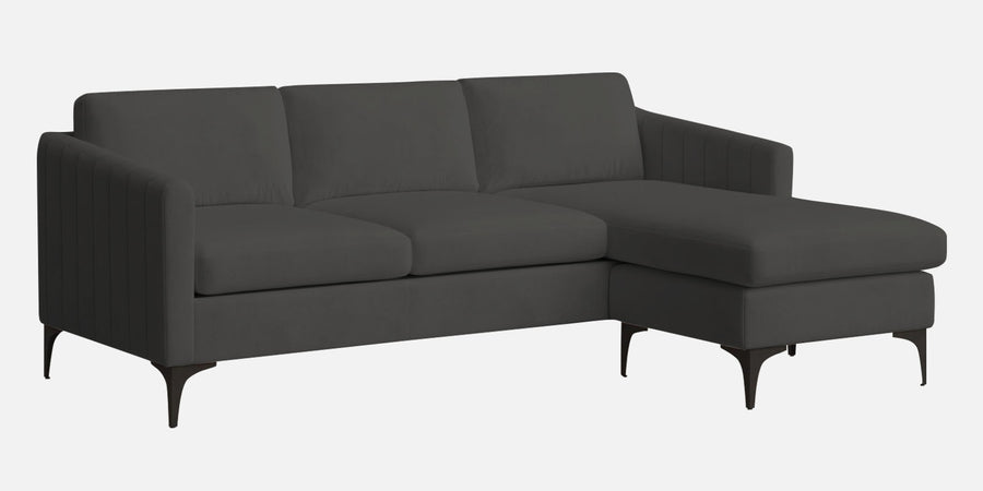 Haru Fabric Rhs Sectional Sofa 2 Lounger In Hory Grey Colour - Febonic Living