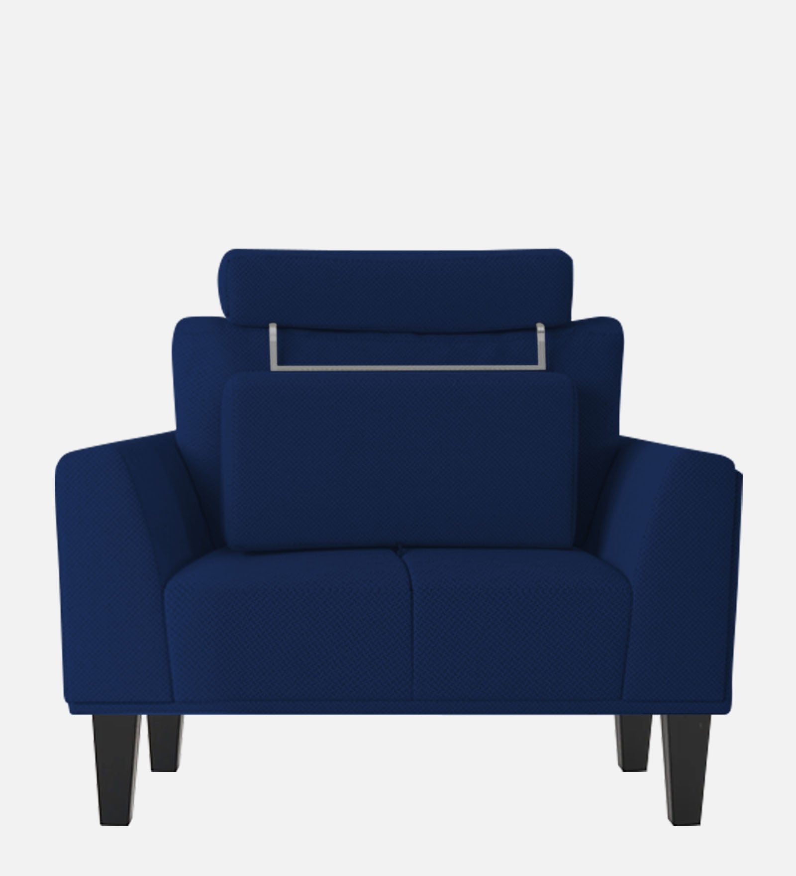 Como Fabric 1 Seater Sofa in Royal Blue Colour