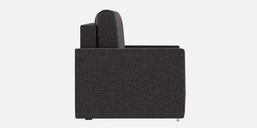 Grace Fabric 3 Seater Pull Out Sofa Cum Bed In Maba Grey Colour With Storage - Febonic Living
