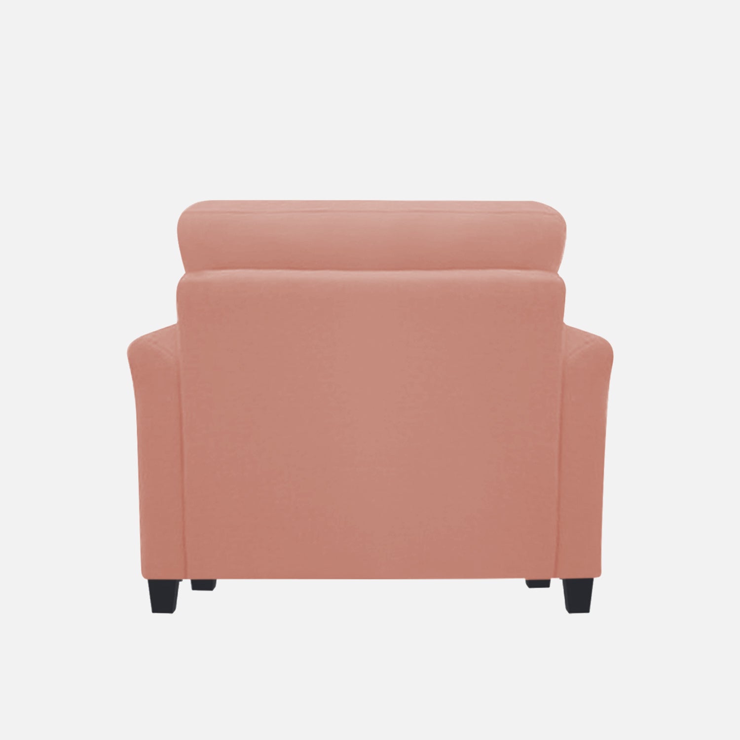 Daroo Velvet 1 Seater Sofa In Blush Pink Colour