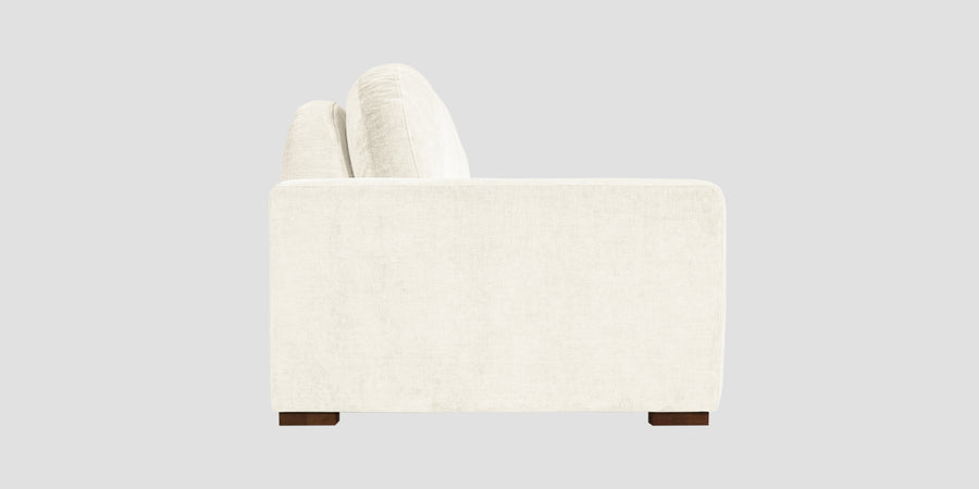 Dara Fabric 3 Seater Sofa In Ivory Cream Colour - Febonic Living