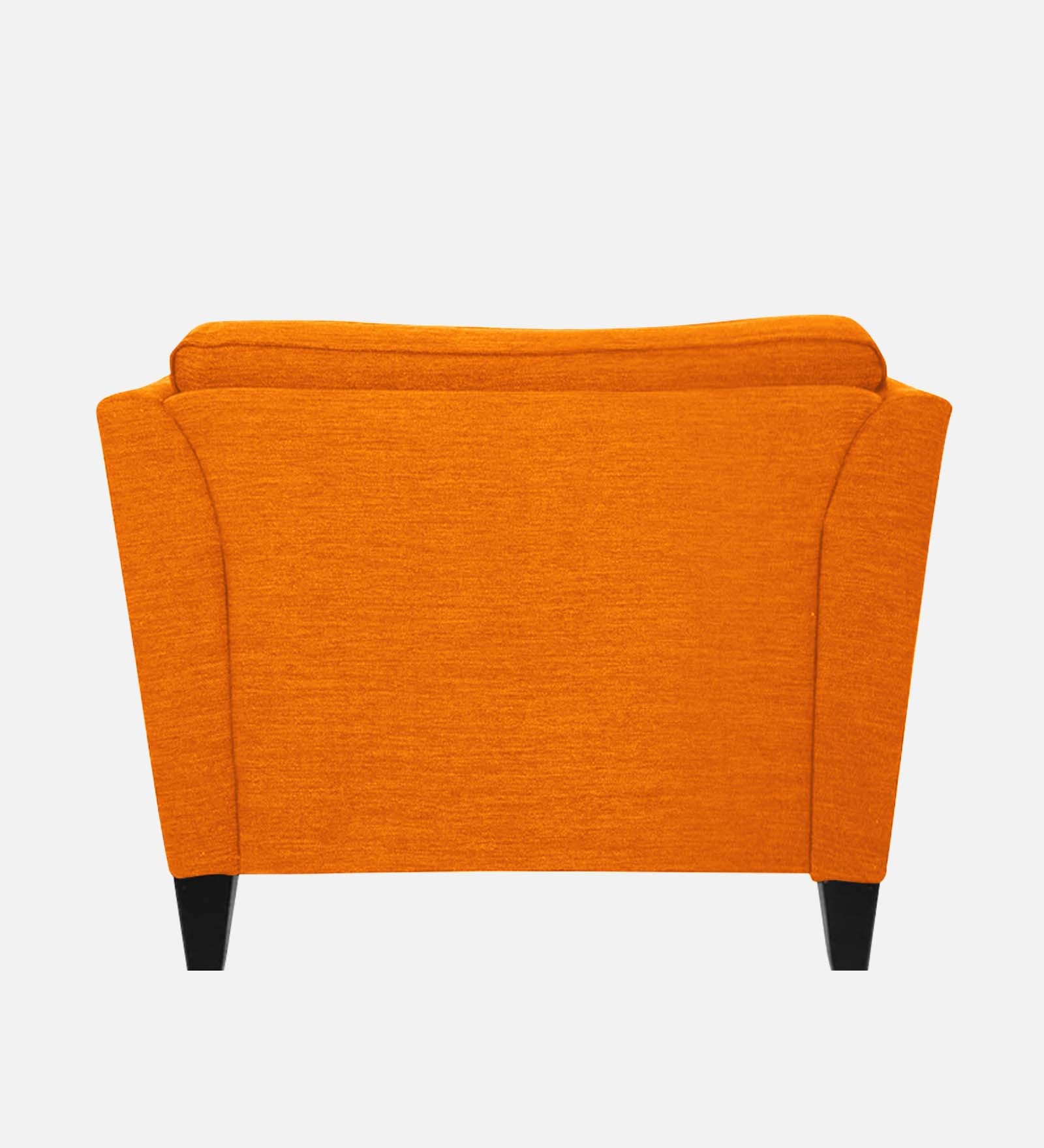 Nigar Fabric 1 Seater Sofa in Vivid Orange Colour