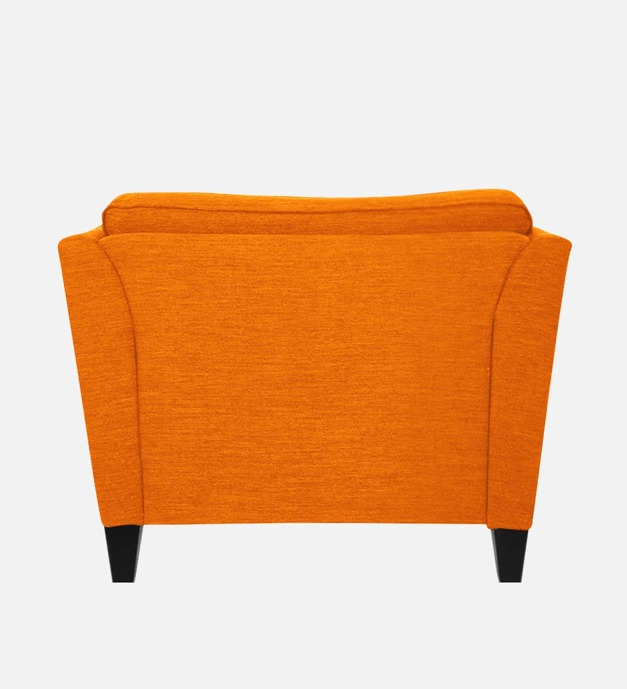 Nigar Fabric 1 Seater Sofa In Vivid Orange Colour - Febonic Living