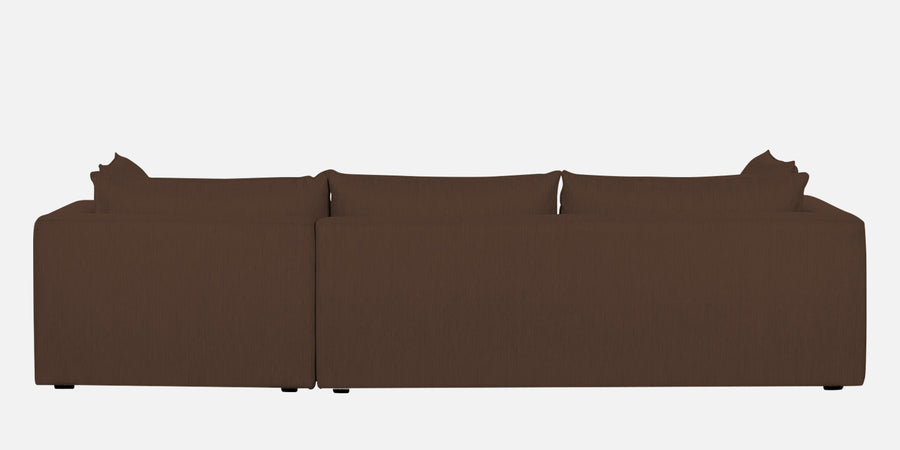 Ziggy Fabric Rhs Sectional Sofa 3 Lounger In Ash Brown Colour - Febonic Living