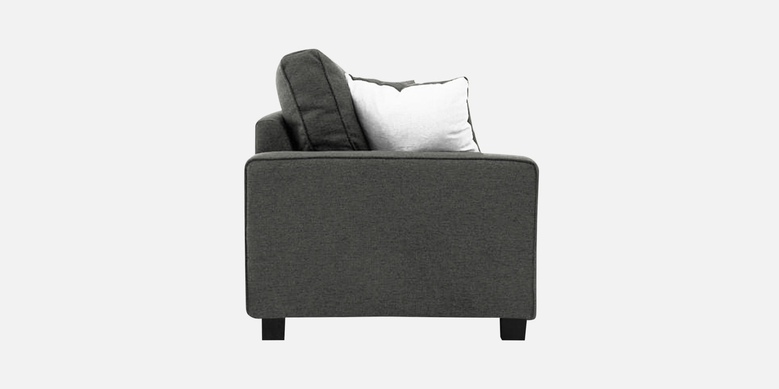 Ladybug Fabric 3 Seater Sofa In Charcoal Grey Colour