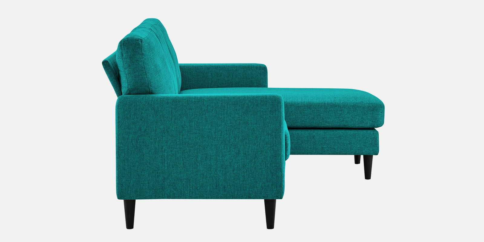 Romie Fabric LHS Sectional Sofa (2+Lounger) in Sea Green Colour