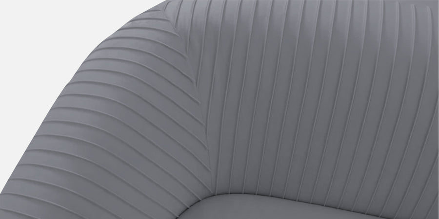 Yara Velvet Fabric 3 Seater Sofa In Pubble Grey Colour - Febonic Living