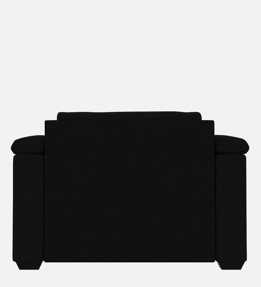 Andres Fabric 1 Seater Sofa In Heather Black Colour - Febonic Living
