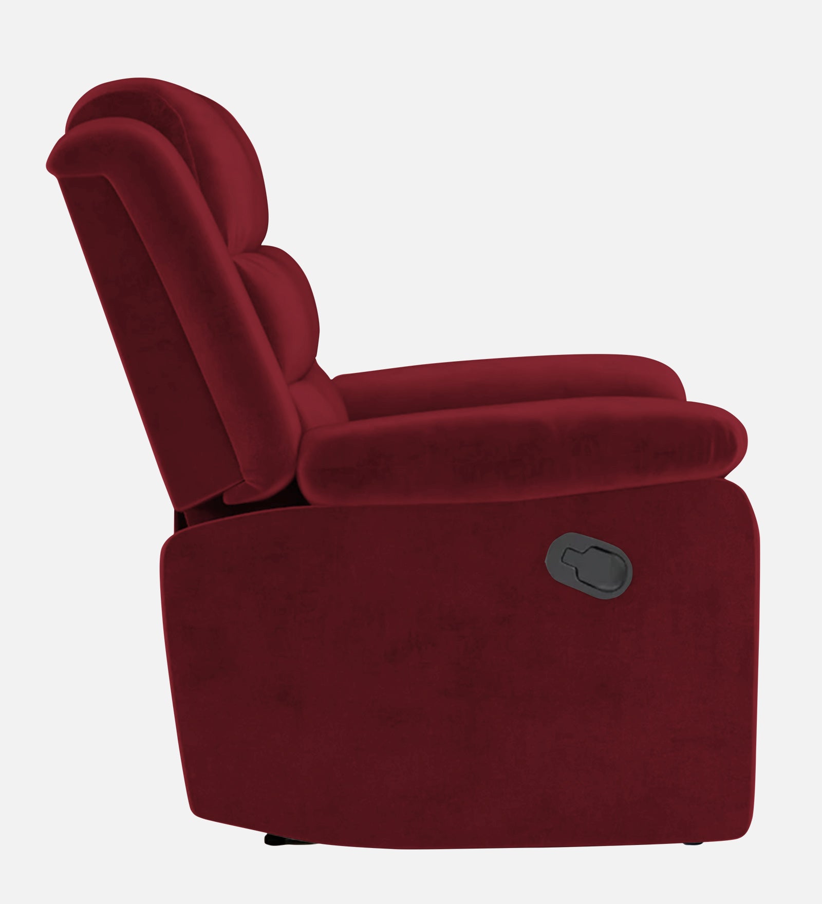 Erra Fabric Manual 1 Seater Recliner In Blood Maroon Colour