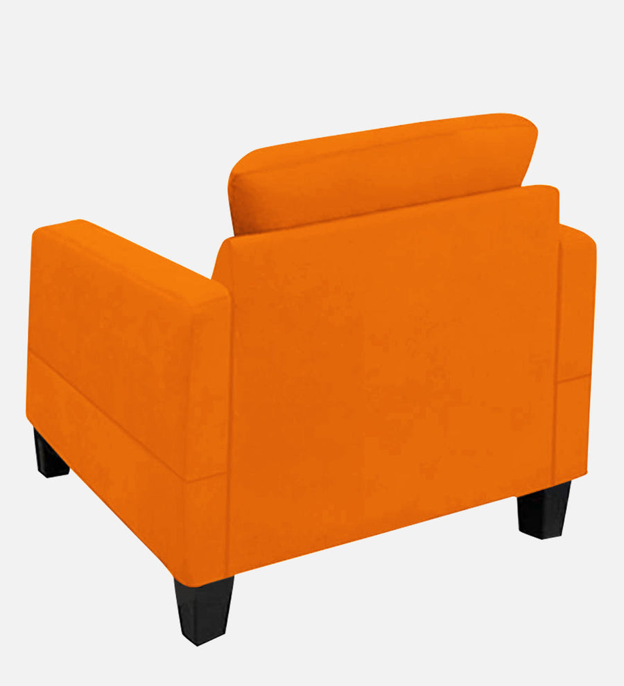 Thomas Fabric 1 Seater Sofa In Vivid Orange Colour - Febonic Living