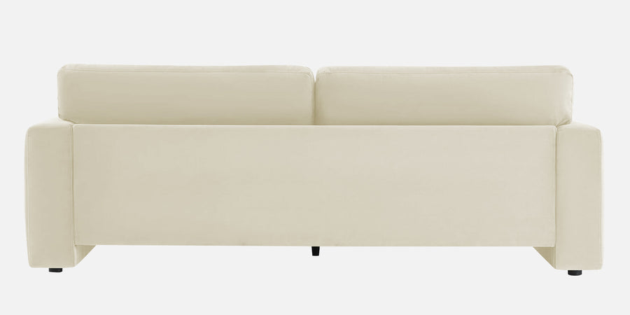 Kosta Velvet 3 Seater Sofa In Warm White Colour - Febonic Living