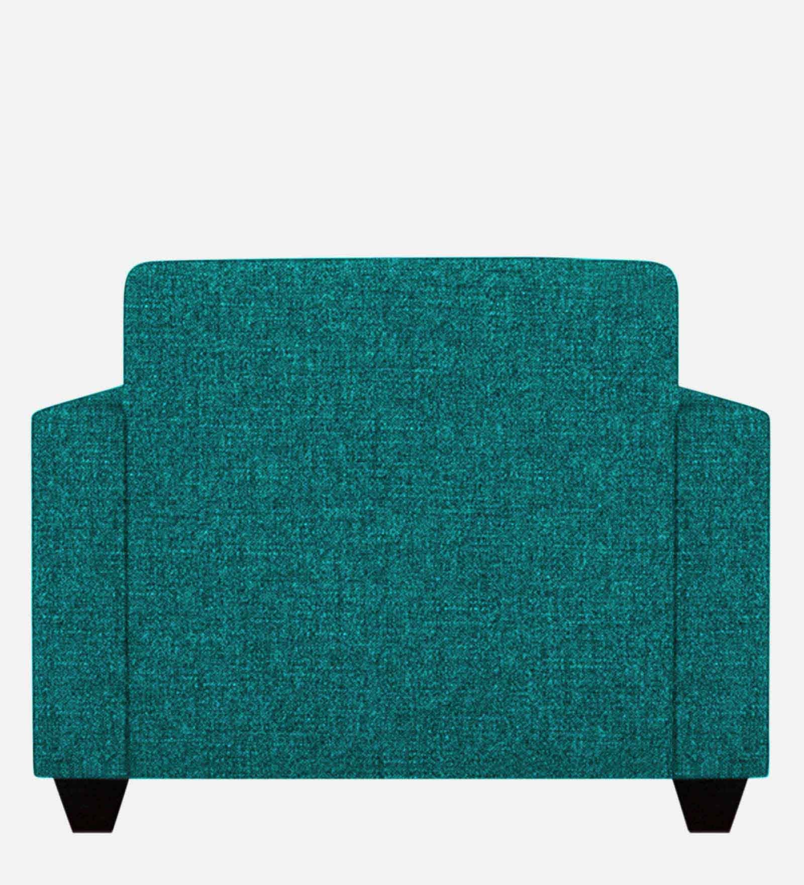 Lipu Fabric 1 Seater Sofa in Sea Green Colour