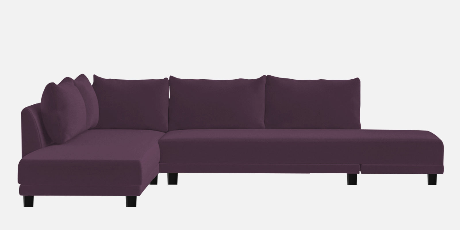 Ira Fabric RHS 6 Seater Sofa Cum Bed In Greek Purple Colour