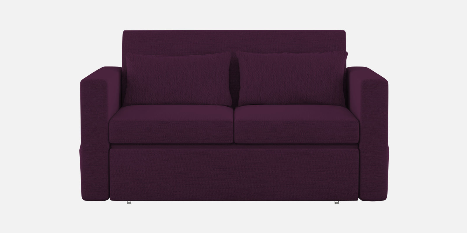 River Fabric 2 Seater Pull Out Sofa Cum Bed In Greek Purple Colour