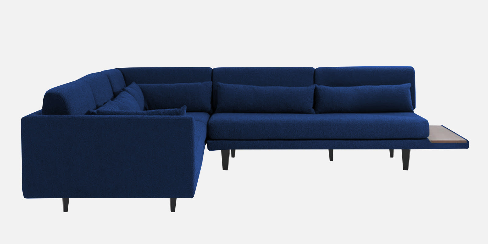 Malta Fabric 6 Seater LHS Sectional Sofa In Royal Blue Colour