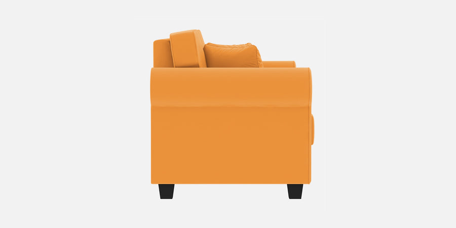 Numonk Velvet 3 Seater Sofa In Tangerine Orange Colour - Febonic Living