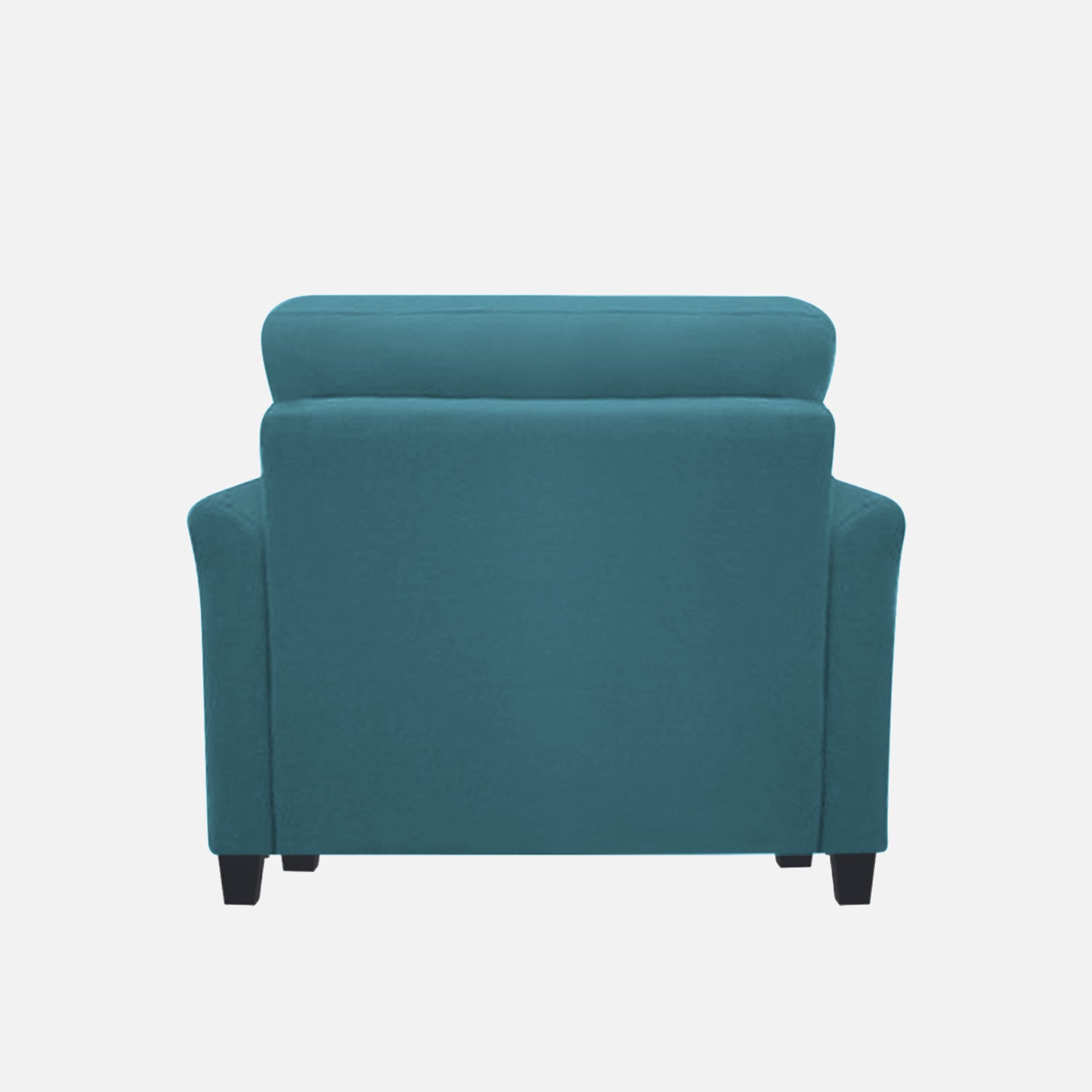 Daroo Velvet 1 Seater Sofa In Aqua Blue Colour