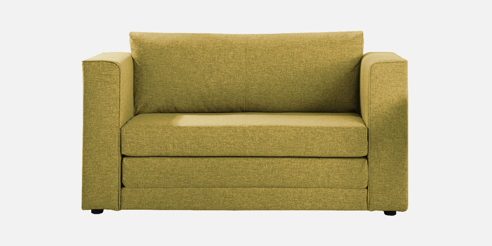 Kenia Fabric 2 Seater Convertible Sofa Cum Bed in Parrot Green Colour