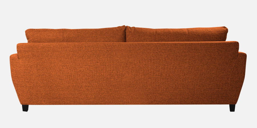 Mario Fabric 3 Seater Sofa In Vivid Orange Colour - Febonic Living