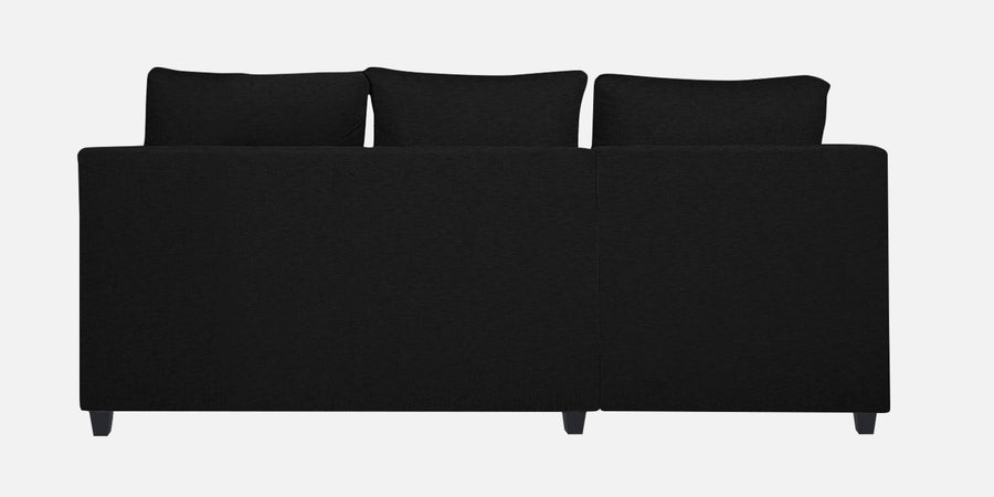 Nebula Fabric Rhs Sectional Sofa 2 Lounger In Zed Black Colour - Febonic Living