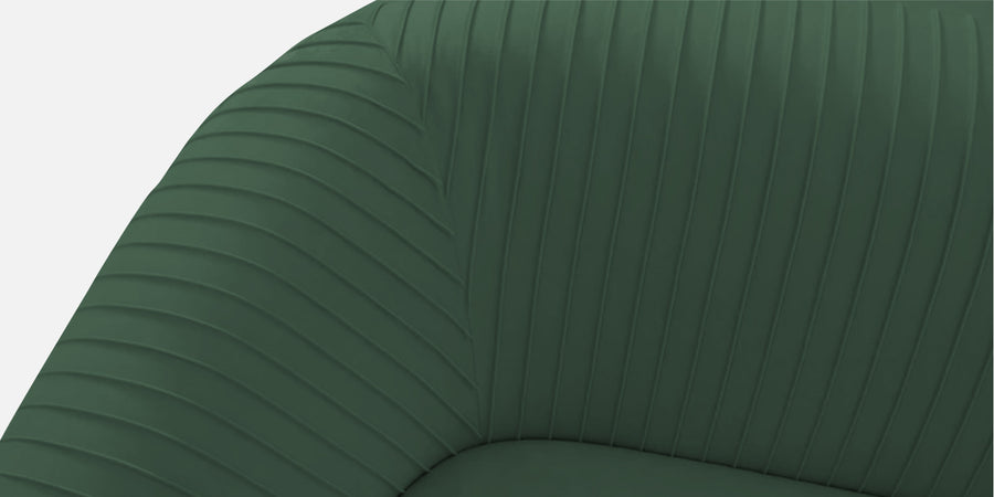 Yara Velvet Fabric 3 Seater Sofa In Amazon Green Colour - Febonic Living