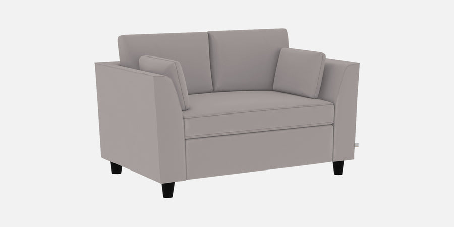 Bristo Velvet 2 Seater Sofa In Pearl Grey Colour With Storage - Febonic Living