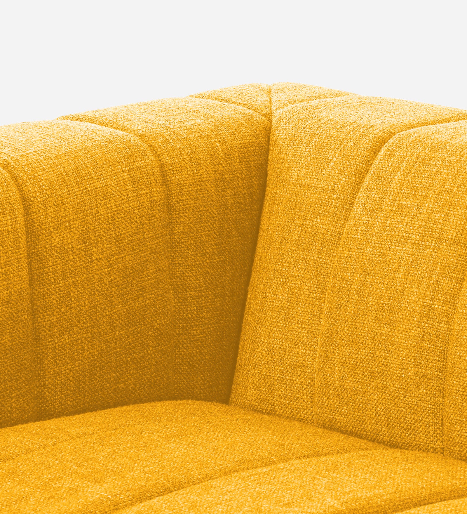 Lara Fabric 1 Seater Sofa in Bold Yellow Colour