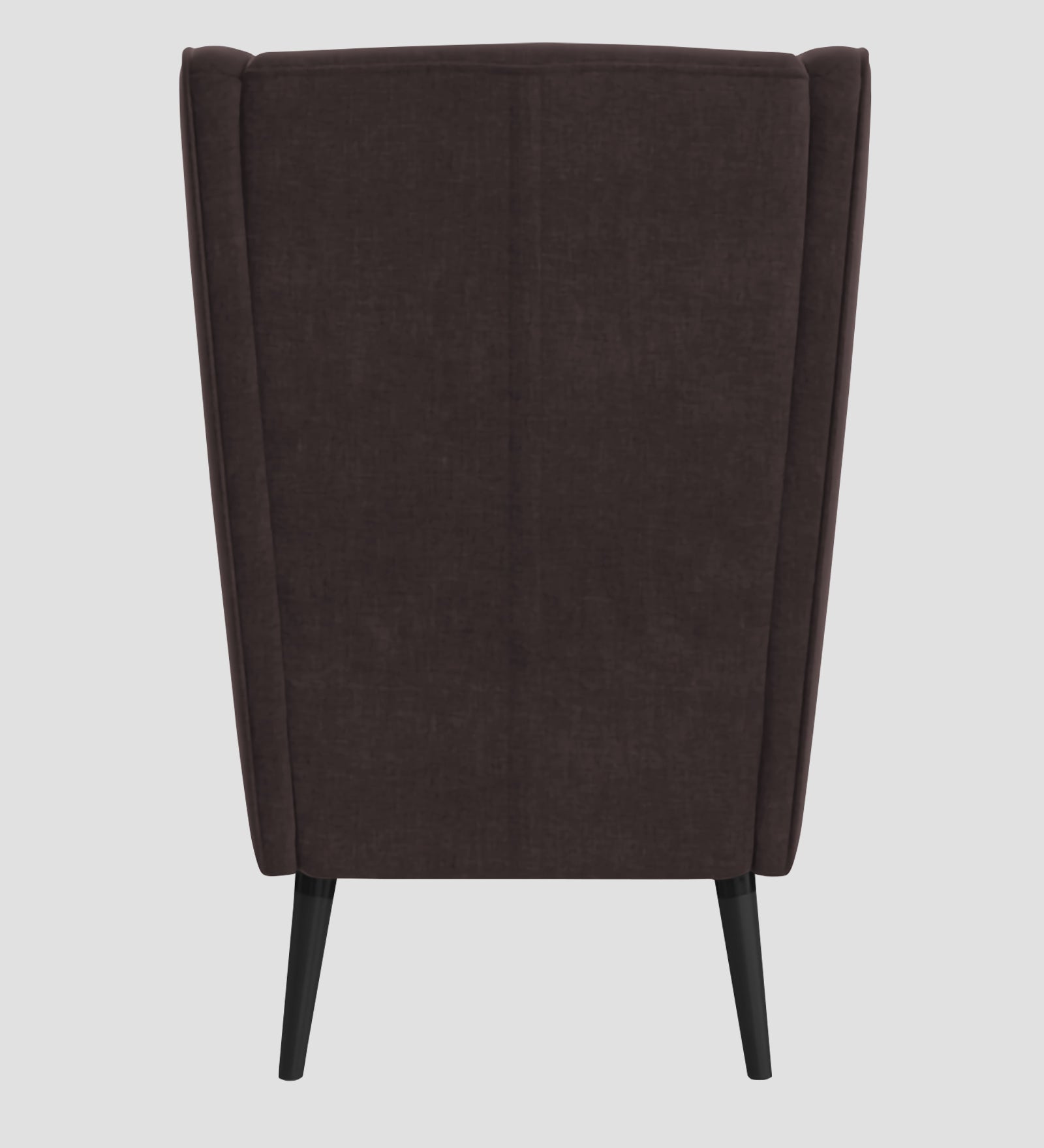 Niya Velvet 1 Seater Wing Chair in Mocha Brown Colour