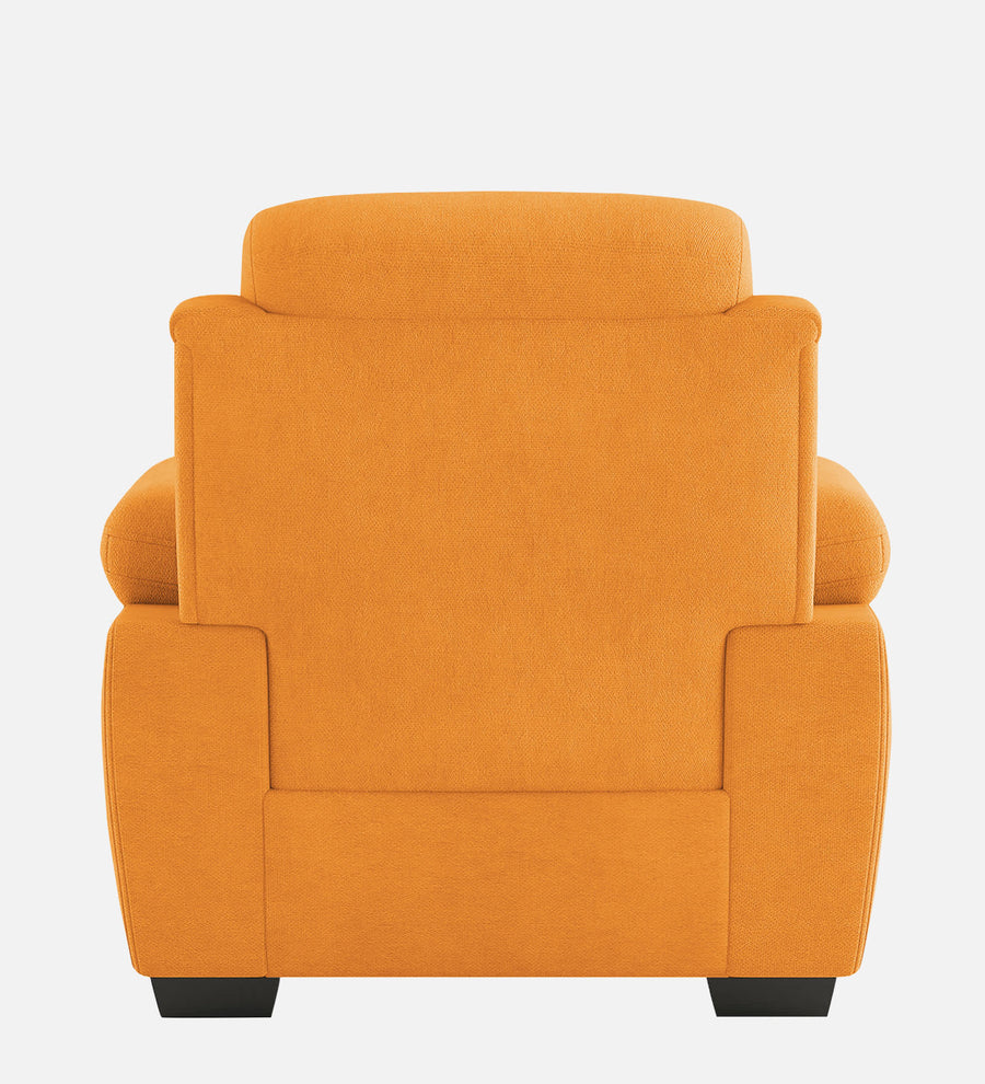 Cantaberry Velvet 1 Seater Sofa In Tangerine Orange Colour - Febonic Living
