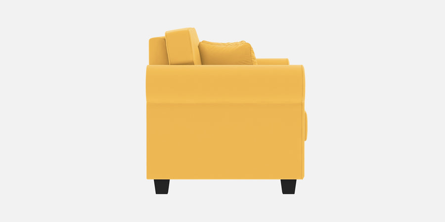 Numonk Velvet 2 Seater Sofa In Turmeric Yellow Colour - Febonic Living