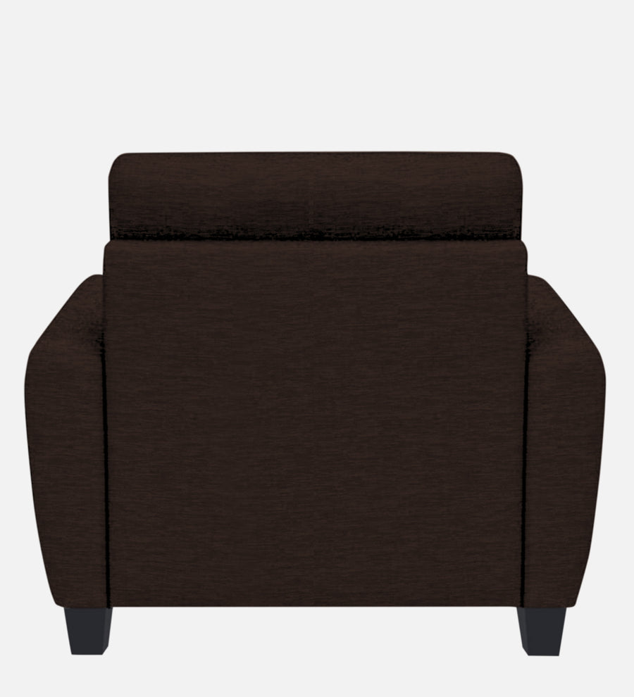 Bakadi Fabric 1 Seater Sofa In Coffee Brown Colour - Febonic Living