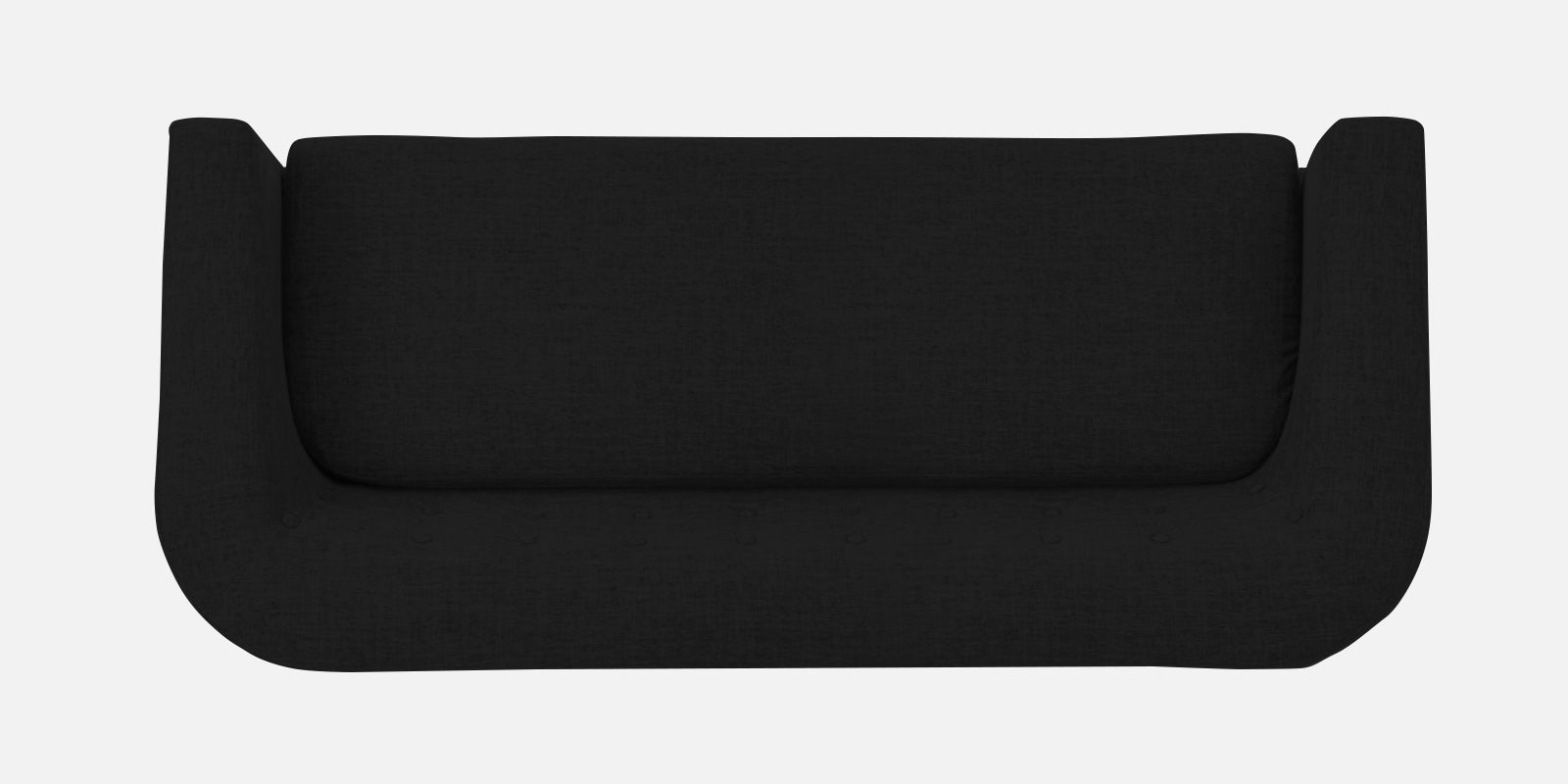 Casper Fabric 3 Seater Sofa in Zed Black Colour