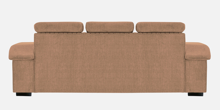 Draco Fabric 3 Seater Sofa In Cosmic Beige Colour - Febonic Living