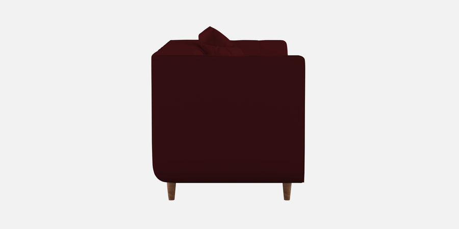 Sumo Velvet 3 Seater Sofa In Dark Maroon Colour - Febonic Living